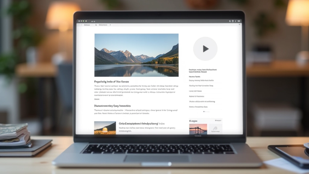 Desktop-Ansicht eines Blogartikels mit großem Featured Image und Textblock darunter