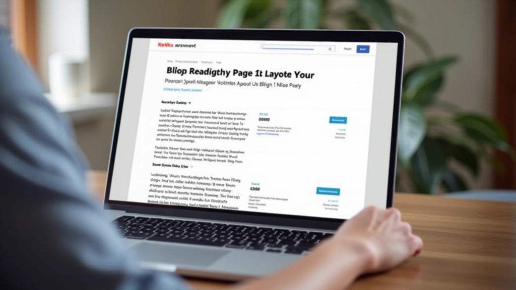 Blog-Layout auf Desktop-Bildschirm