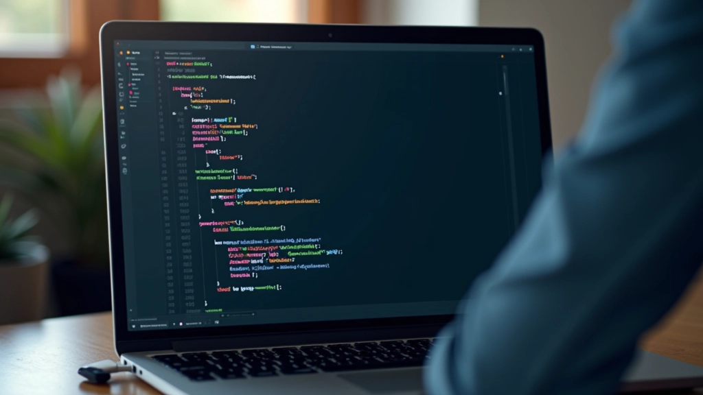 Code-Editor mit HTML und CSS für Leseanzeige-Implementierung — Syntax-Highlighting, saubere Struktur