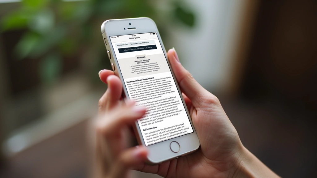 Artikel-Layout auf Mobile-Gerät